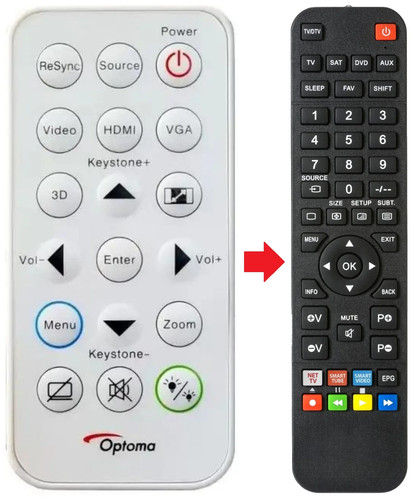 Telecomando adatto per - , optoma