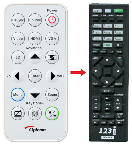 Telecomando ricambio per - di,